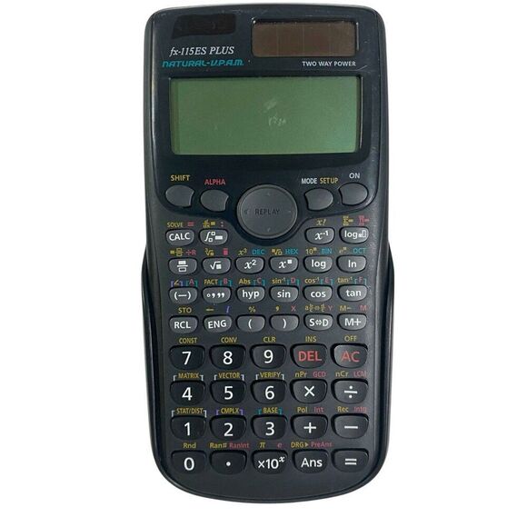 Casio FX-115ES PLUS Scientific Calculator With Cover Tested Working Solar Power - Picture 7 of 7